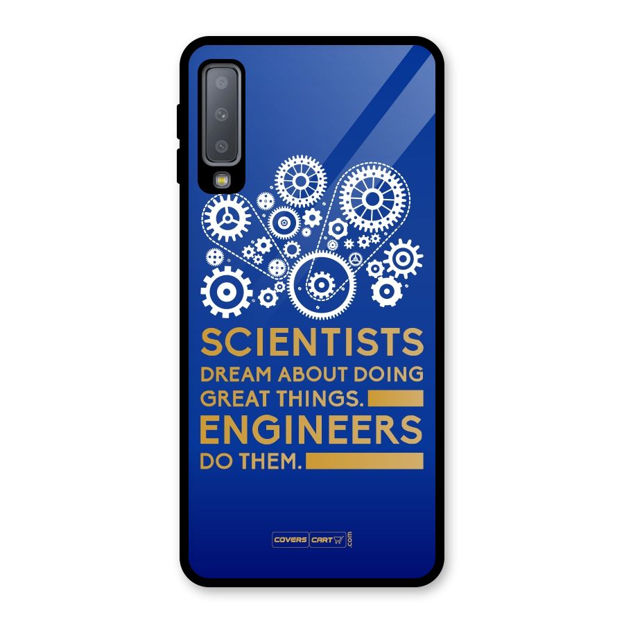 Engineer Glass Back Case for Galaxy A7 (2018)