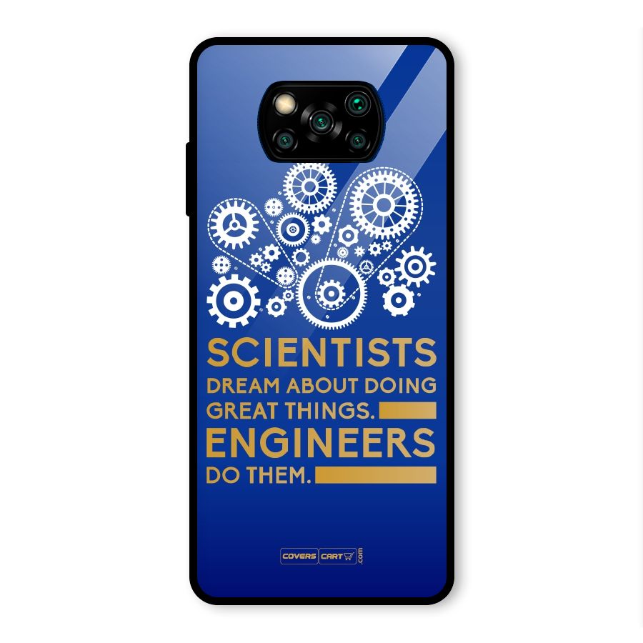 Engineer Glass Back Case for Poco X3 Pro