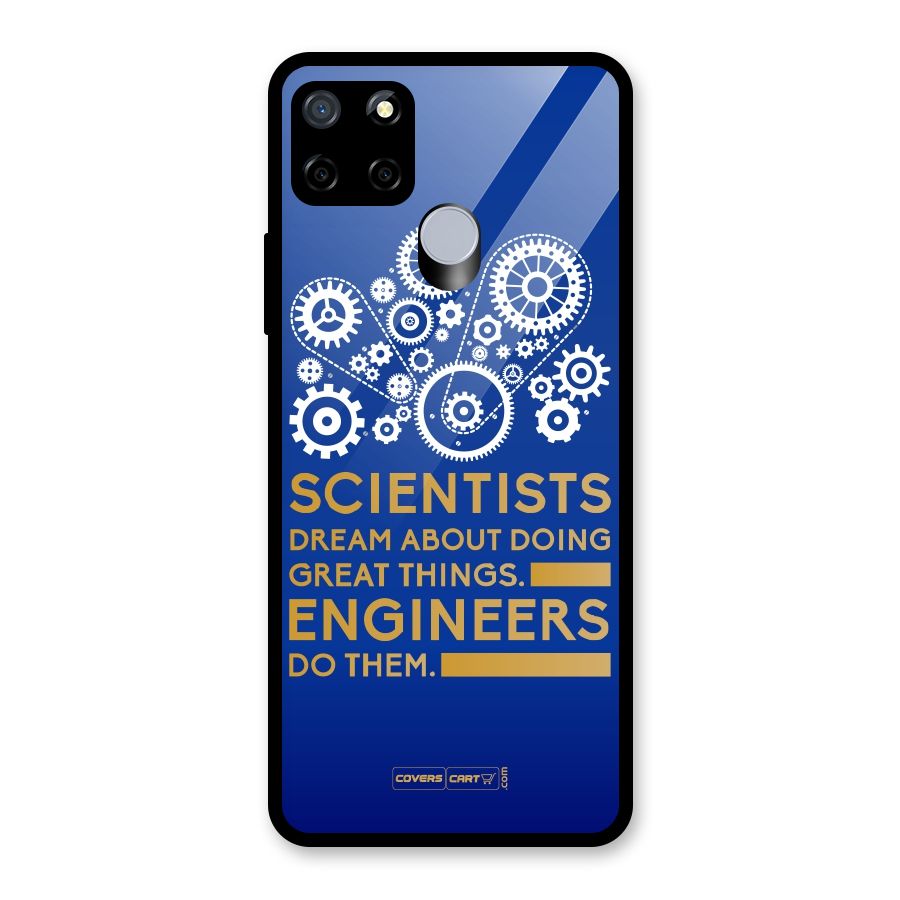 Engineer Glass Back Case for Realme C15