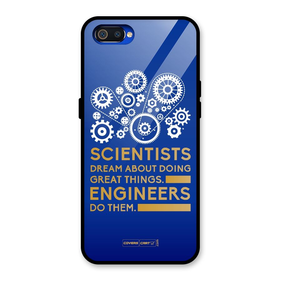 Engineer Glass Back Case for Realme C2