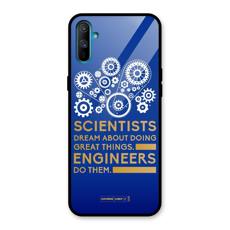 Engineer Glass Back Case for Realme C3