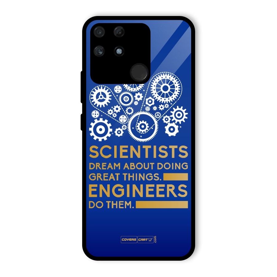 Engineer Glass Back Case for Realme Narzo 50A