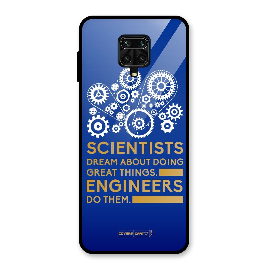Engineer Glass Back Case for Redmi Note 9 Pro