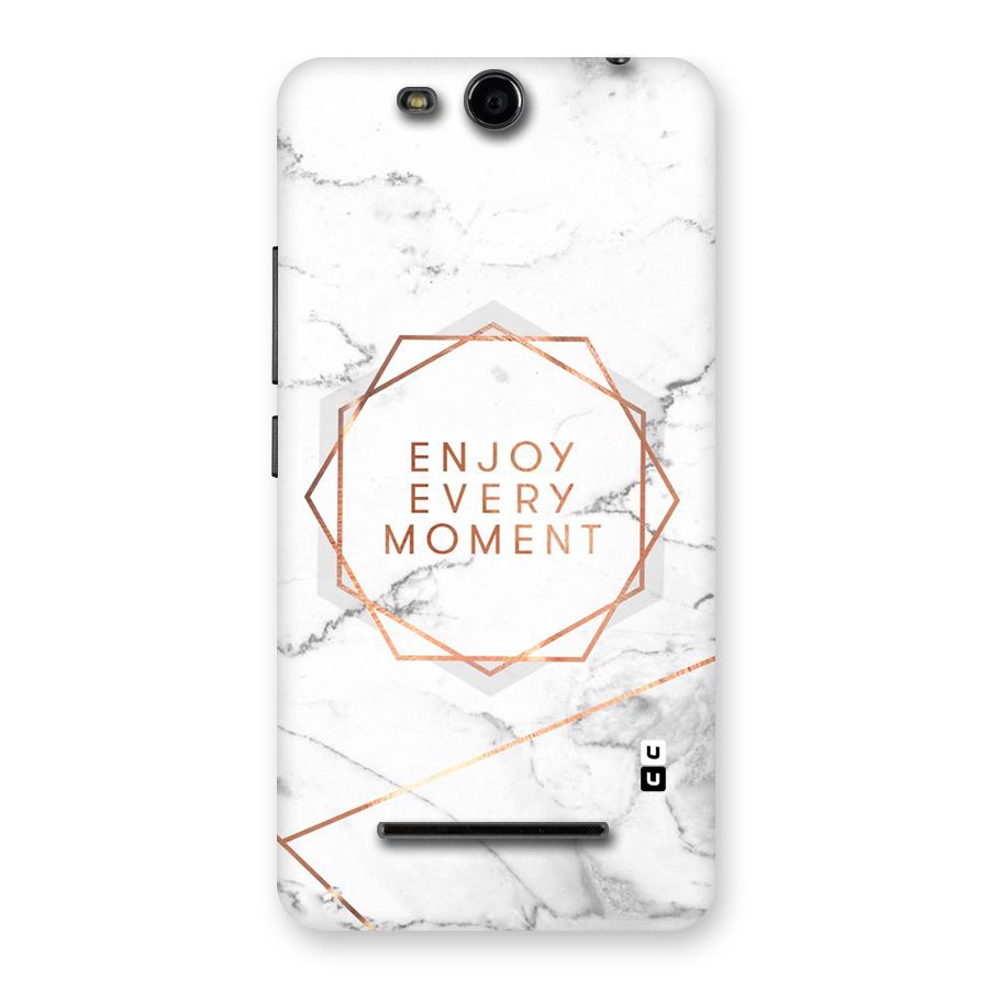 Enjoy Every Moment Back Case for Micromax Canvas Juice 3 Q392