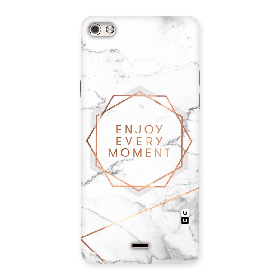 Enjoy Every Moment Back Case for Micromax Canvas Silver 5