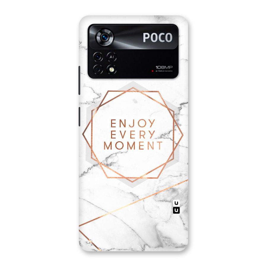 Enjoy Every Moment Back Case for Poco X4 Pro 5G