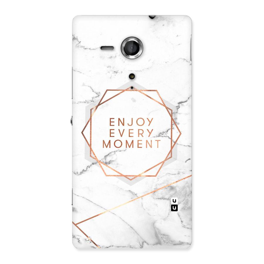 Enjoy Every Moment Back Case for Sony Xperia SP