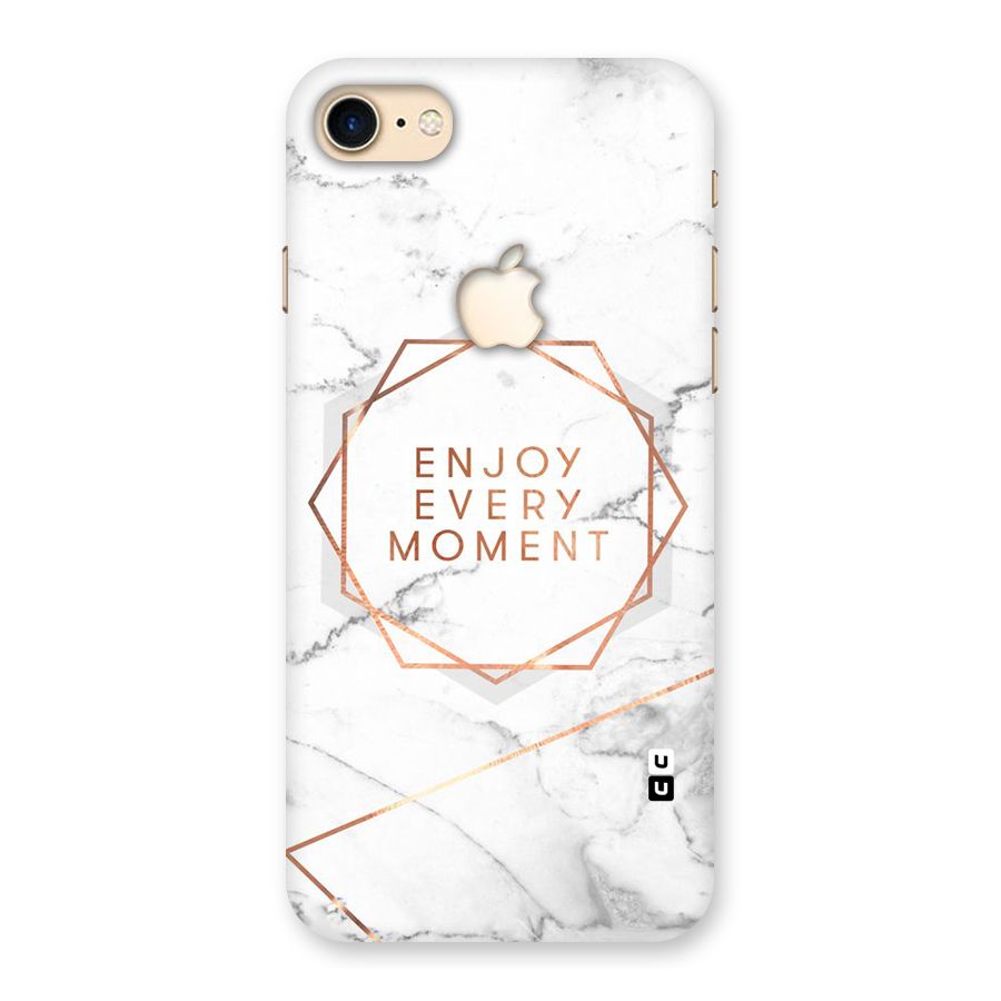 Enjoy Every Moment Back Case for iPhone 7 Apple Cut