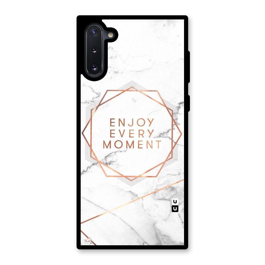 Enjoy Every Moment Glass Back Case for Galaxy Note 10