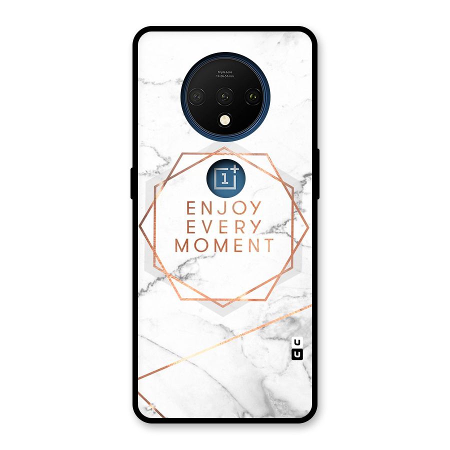 Enjoy Every Moment Glass Back Case for OnePlus 7T
