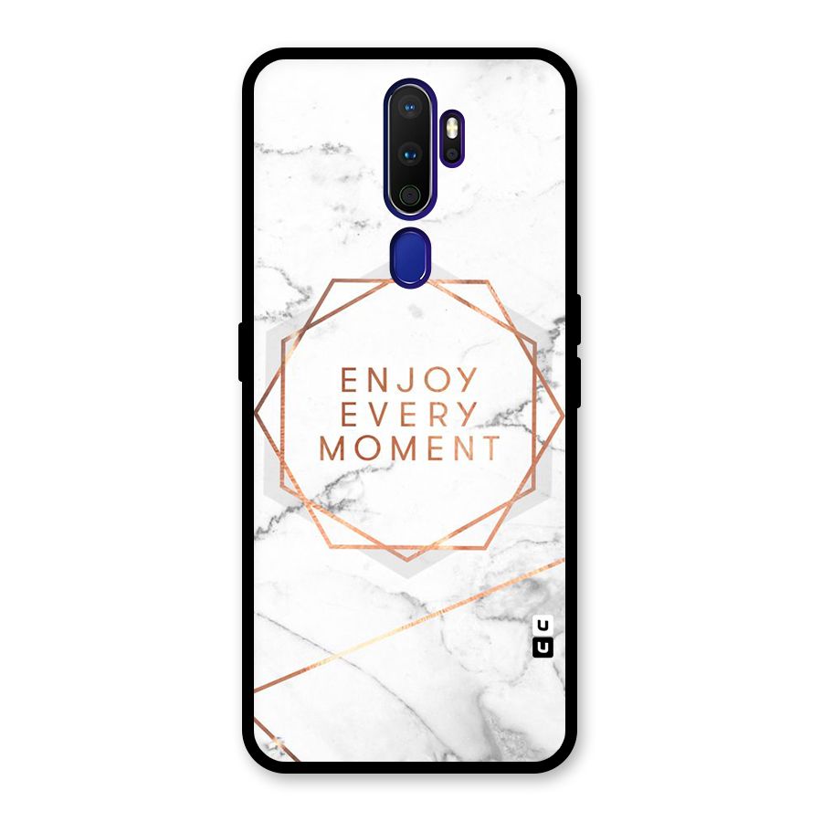 Enjoy Every Moment Glass Back Case for Oppo A9 (2020)