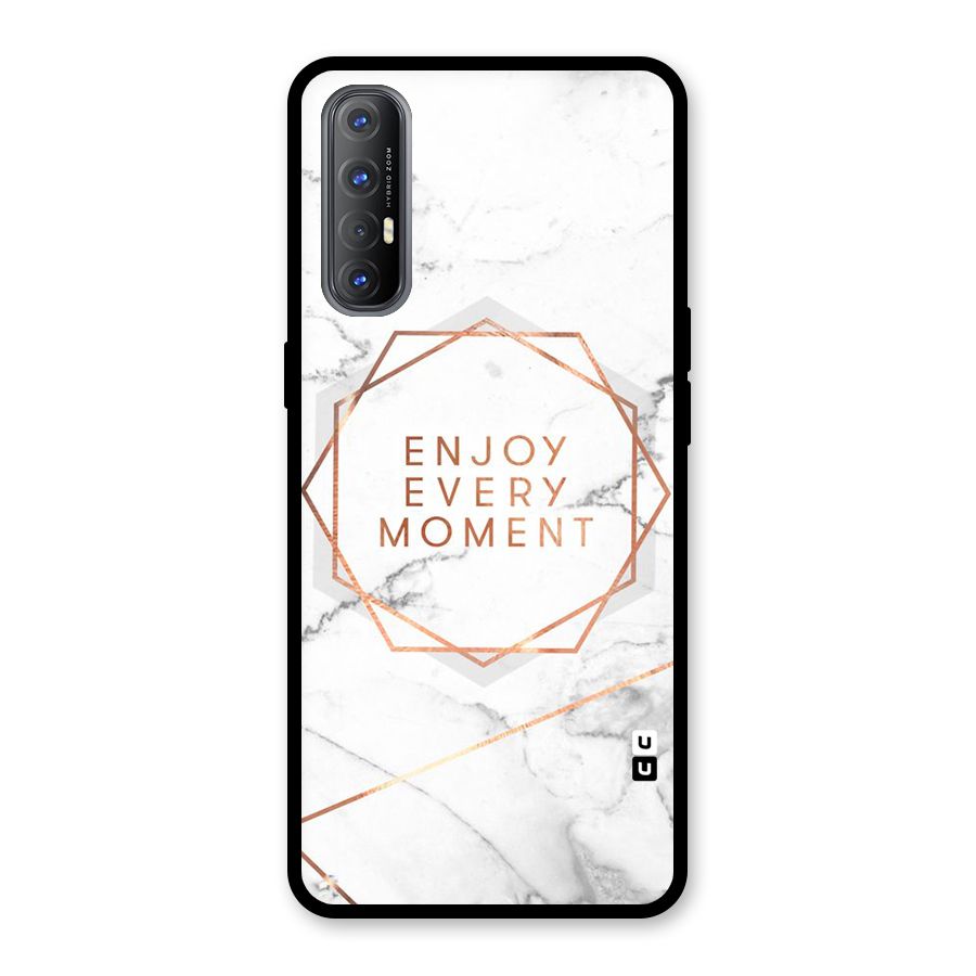Enjoy Every Moment Glass Back Case for Oppo Reno3 Pro