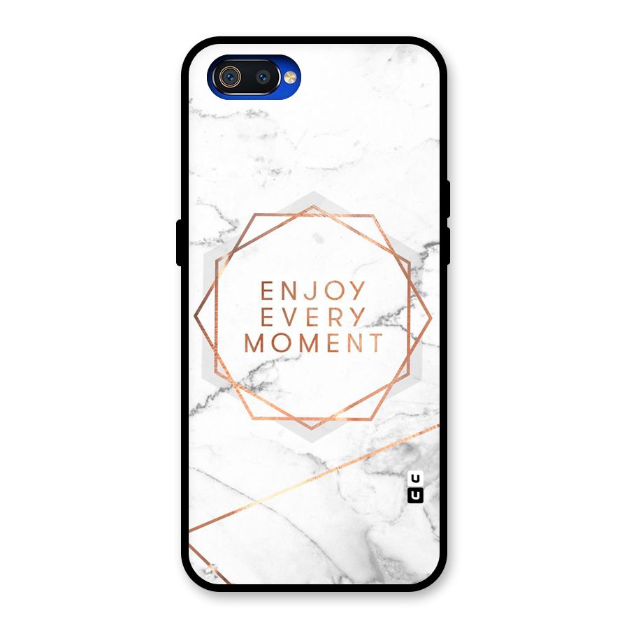 Enjoy Every Moment Glass Back Case for Realme C2