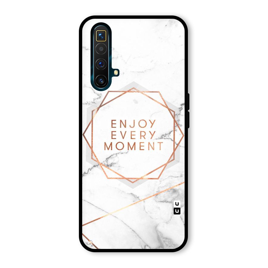 Enjoy Every Moment Glass Back Case for Realme X3 SuperZoom