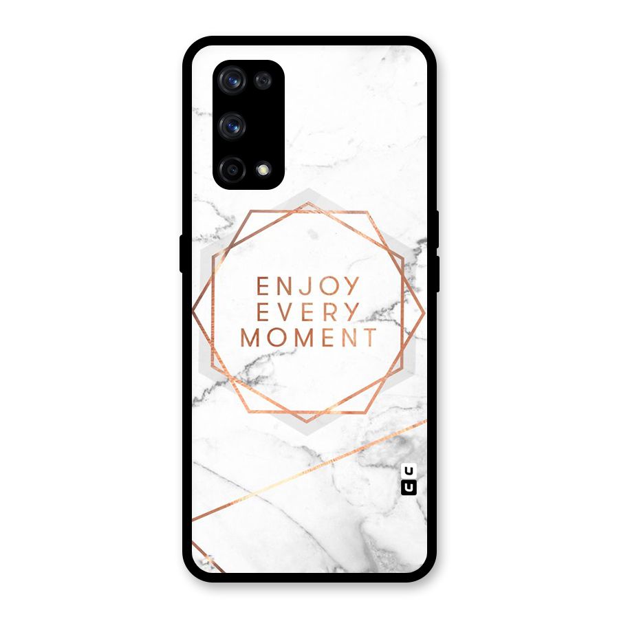 Enjoy Every Moment Glass Back Case for Realme X7 Pro