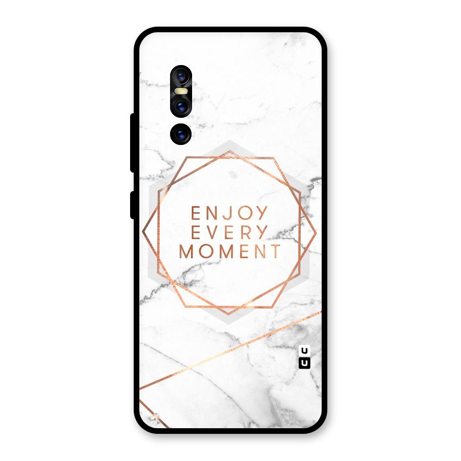 Enjoy Every Moment Glass Back Case for Vivo V15 Pro