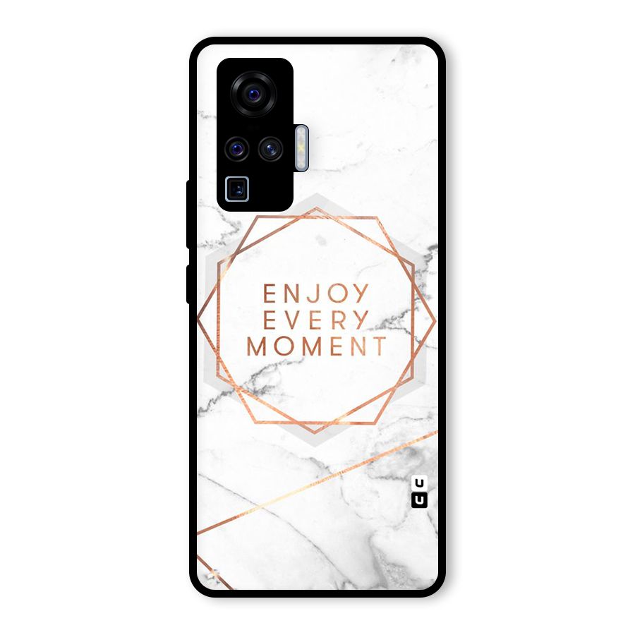 Enjoy Every Moment Glass Back Case for Vivo X50 Pro