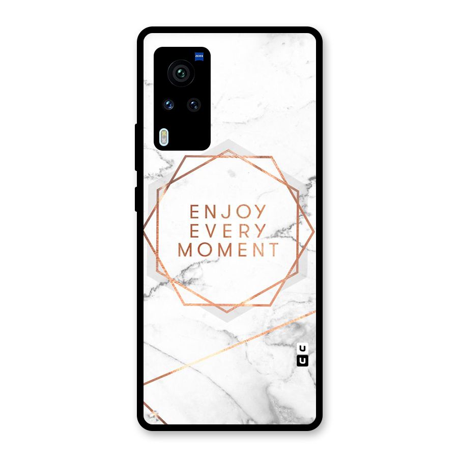 Enjoy Every Moment Glass Back Case for Vivo X60 Pro