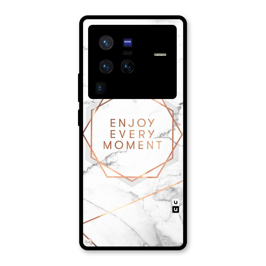 Enjoy Every Moment Glass Back Case for Vivo X80 Pro