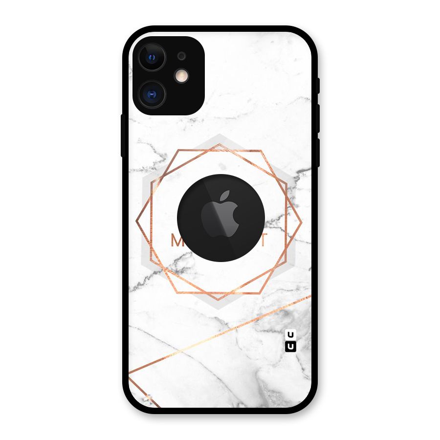 Enjoy Every Moment Glass Back Case for iPhone 11 Logo Cut