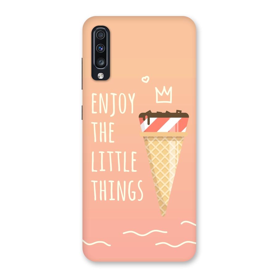 Enjoy the Little Things Back Case for Galaxy A70