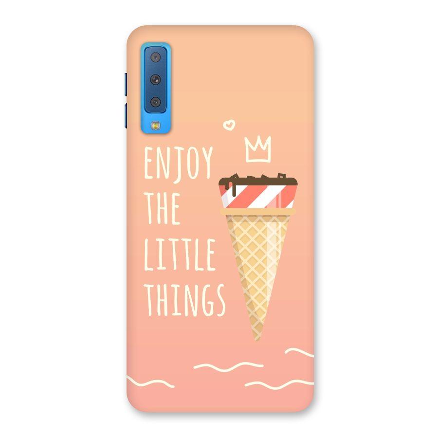 Enjoy the Little Things Back Case for Galaxy A7 (2018)