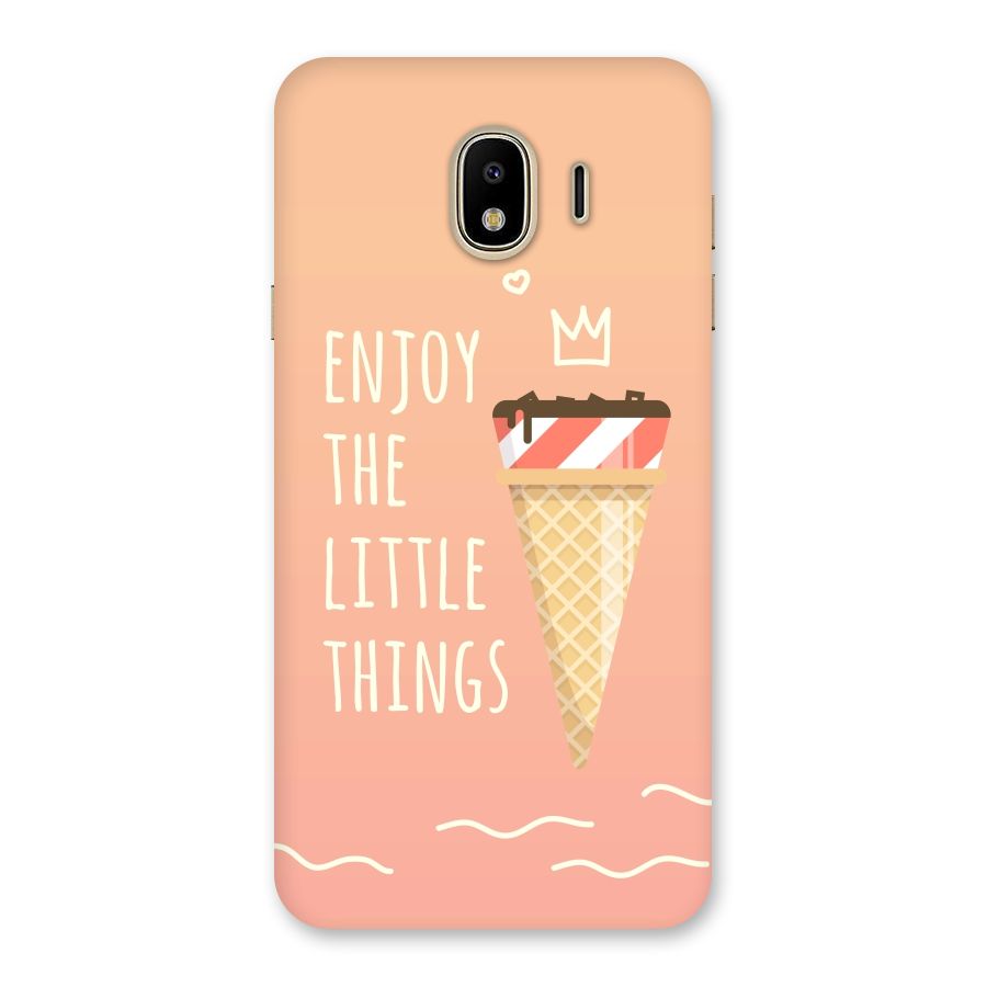 Enjoy the Little Things Back Case for Galaxy J4