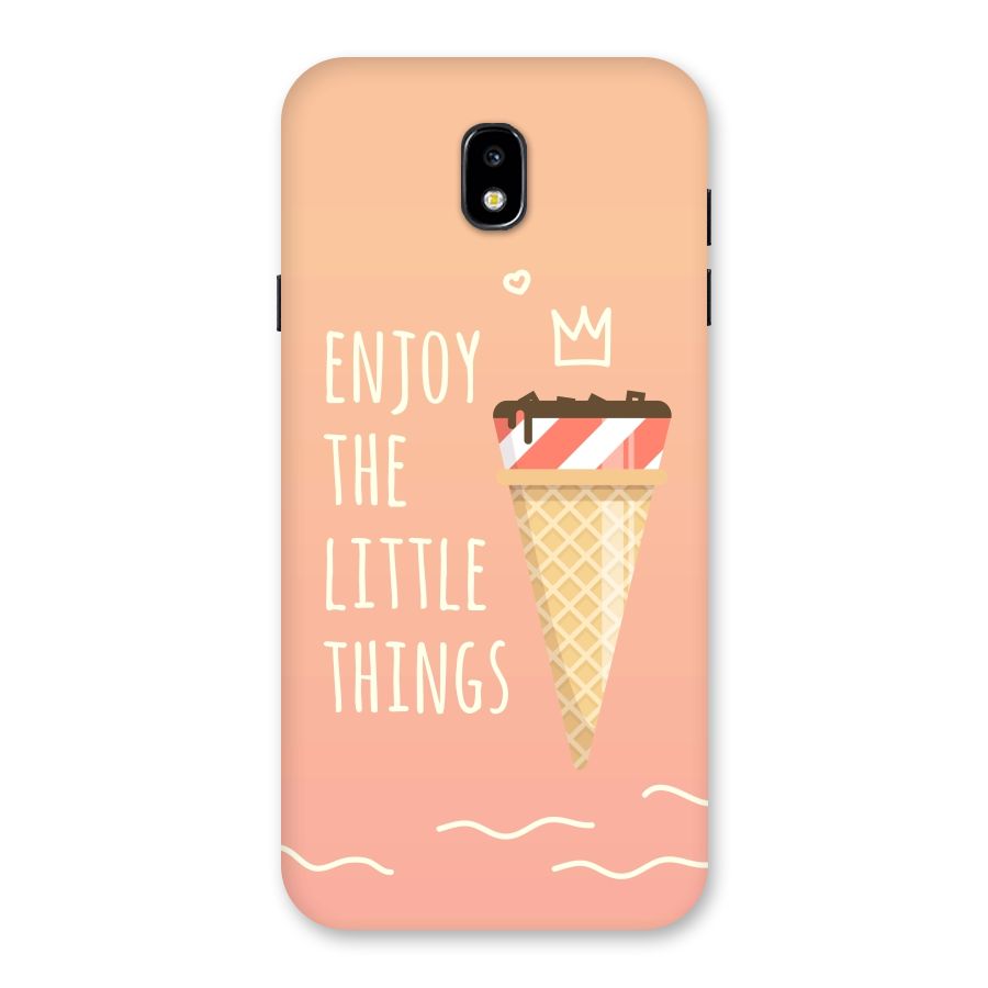 Enjoy the Little Things Back Case for Galaxy J7 Pro