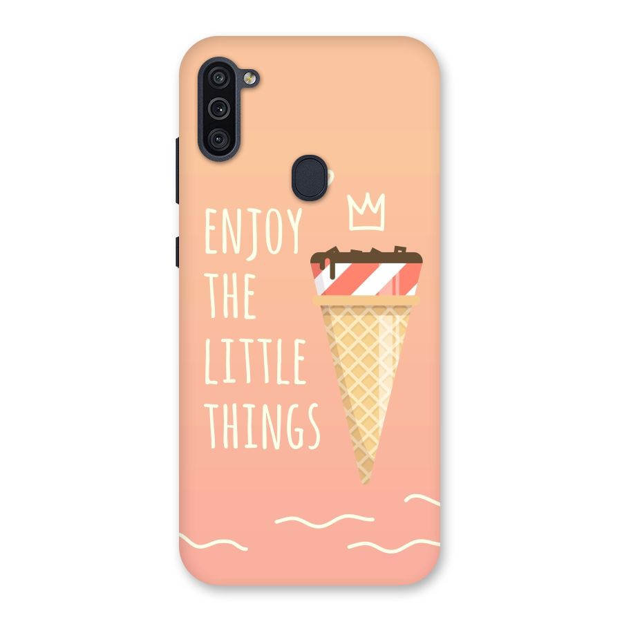 Enjoy the Little Things Back Case for Galaxy M11