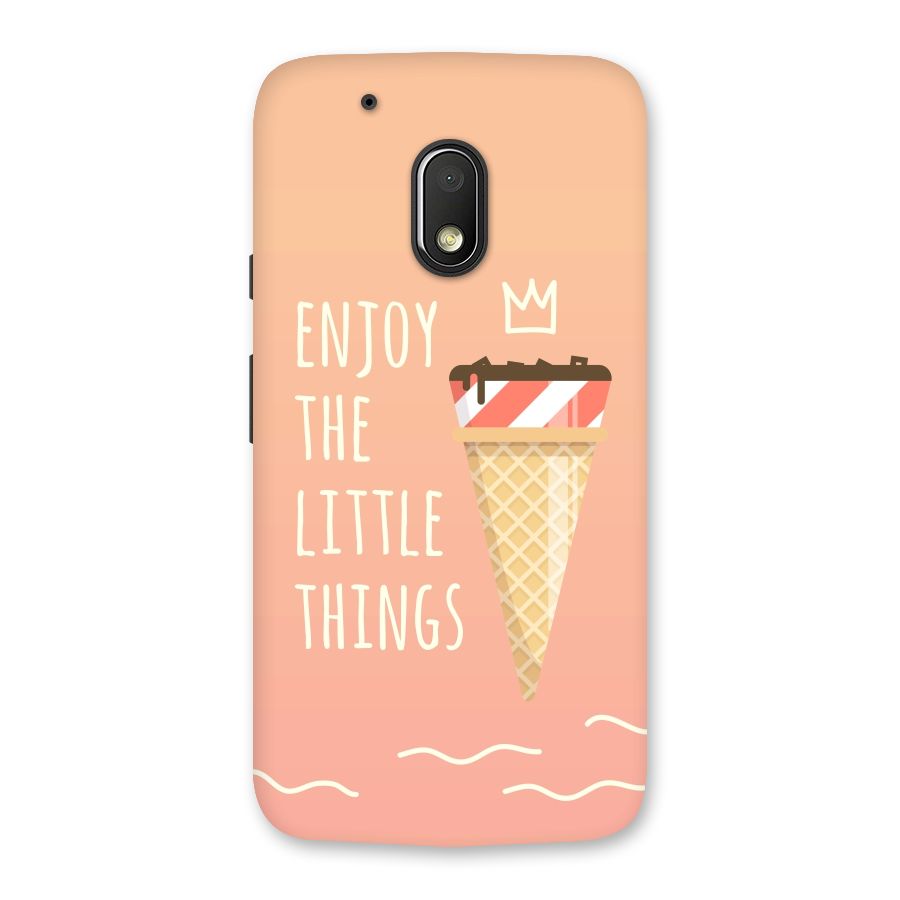 Enjoy the Little Things Back Case for Moto G4 Play