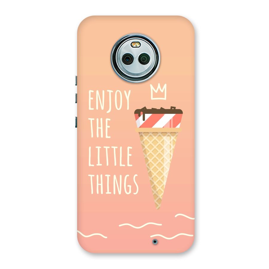 Enjoy the Little Things Back Case for Moto X4