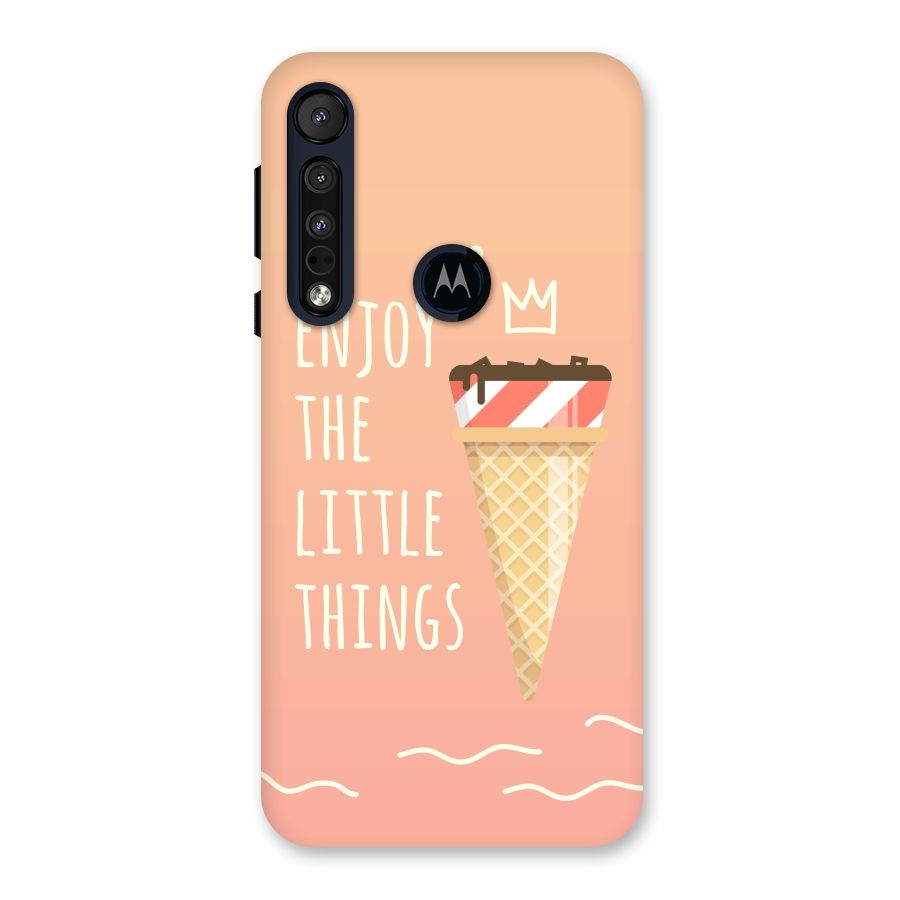Enjoy the Little Things Back Case for Motorola One Macro