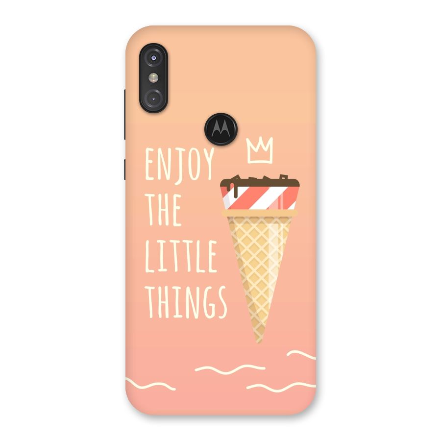 Enjoy the Little Things Back Case for Motorola One Power