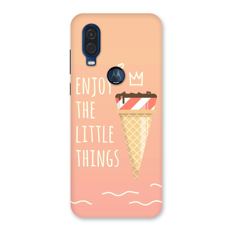 Enjoy the Little Things Back Case for Motorola One Vision