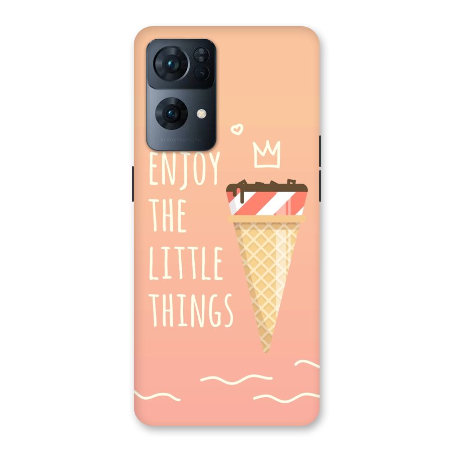 Enjoy the Little Things Back Case for Oppo Reno7 Pro 5G