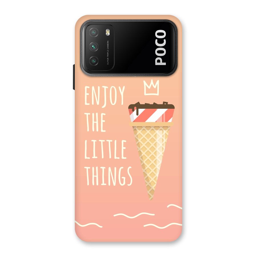 Enjoy the Little Things Back Case for Poco M3