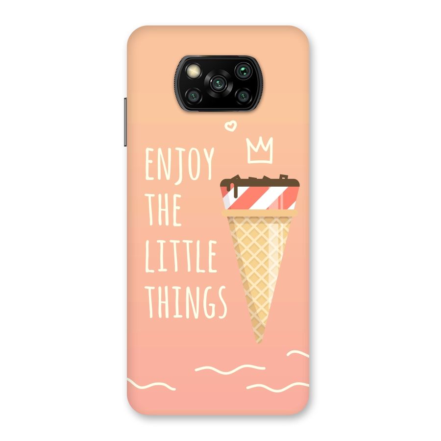 Enjoy the Little Things Back Case for Poco X3