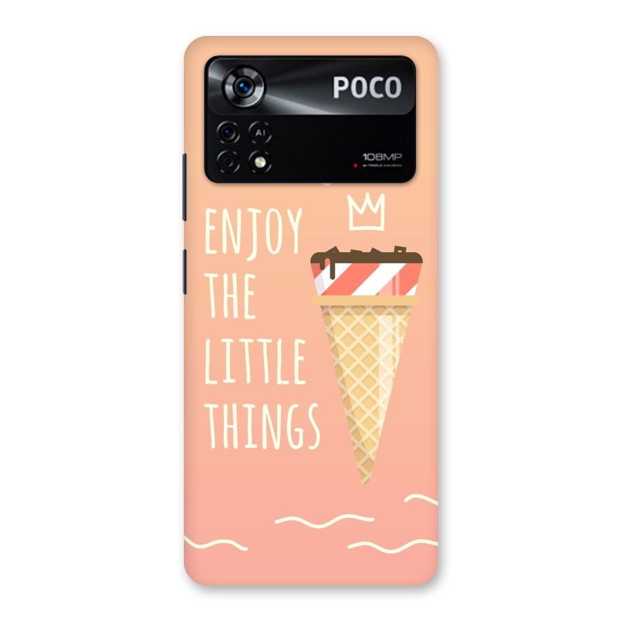 Enjoy the Little Things Back Case for Poco X4 Pro 5G