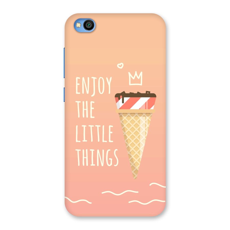 Enjoy the Little Things Back Case for Redmi Go