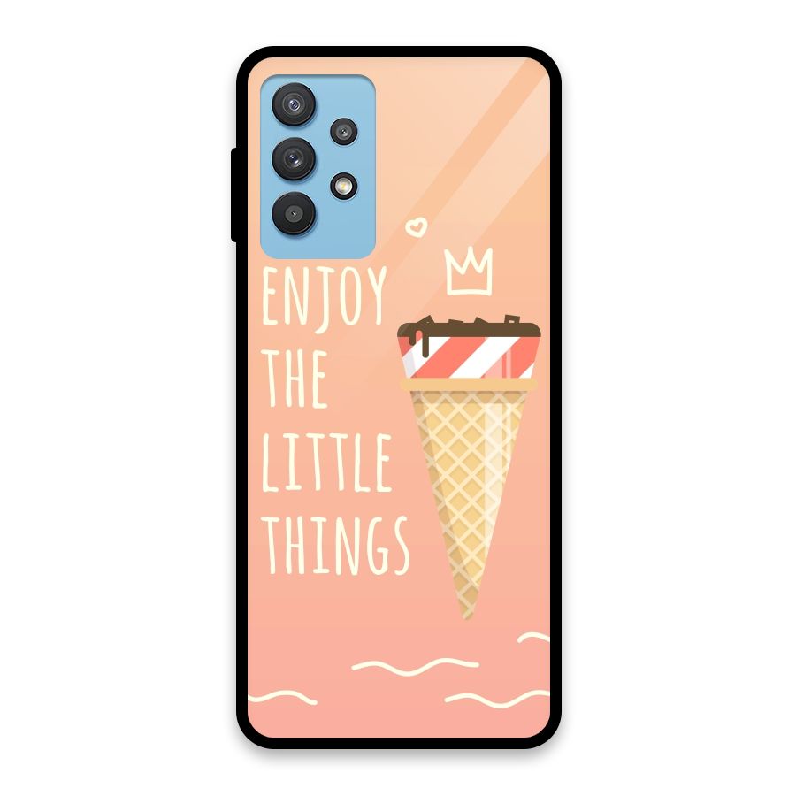 Enjoy the Little Things Glass Back Case for Galaxy M32 5G