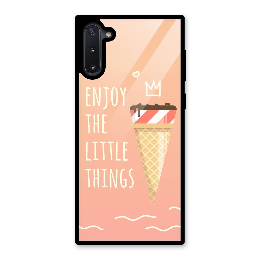 Enjoy the Little Things Glass Back Case for Galaxy Note 10