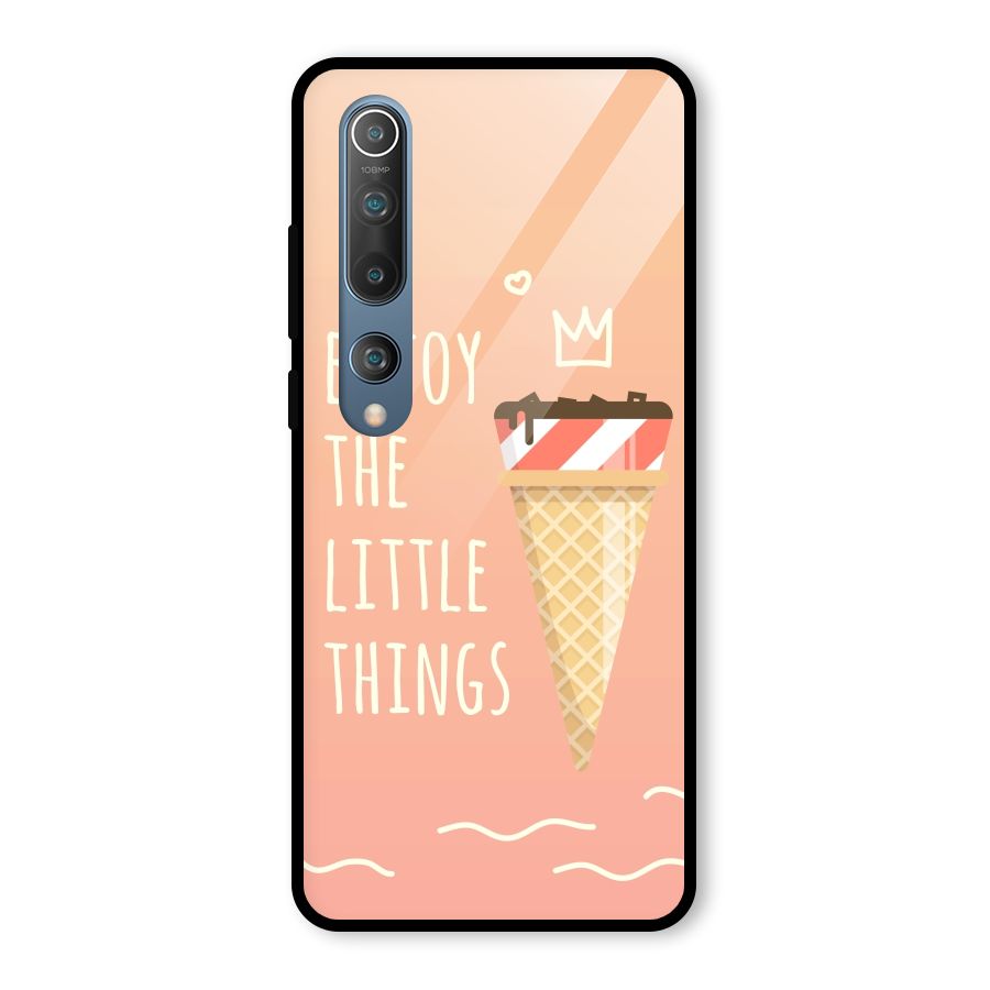 Enjoy the Little Things Glass Back Case for Mi 10