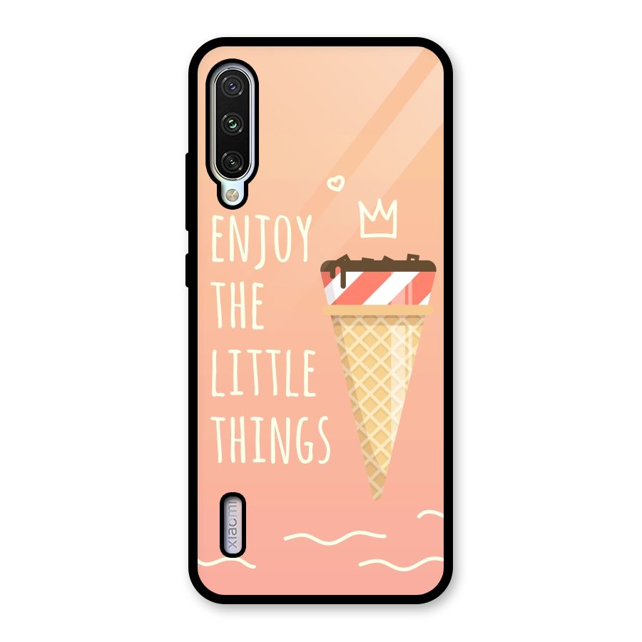 Enjoy the Little Things Glass Back Case for Mi A3
