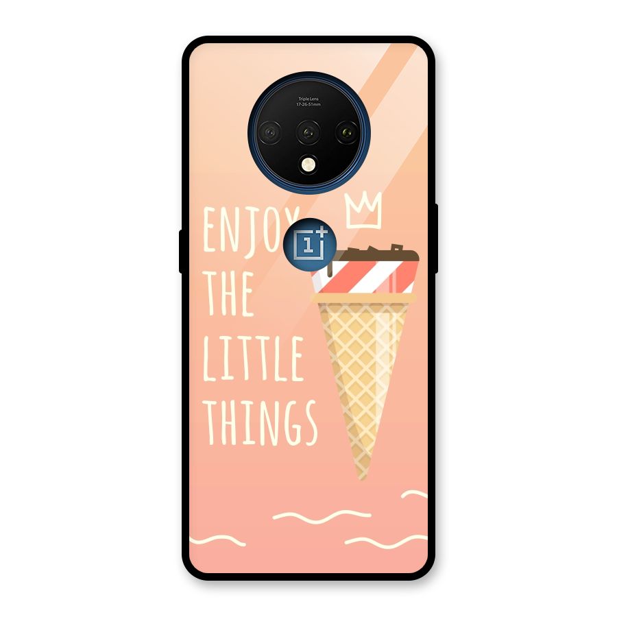 Enjoy the Little Things Glass Back Case for OnePlus 7T