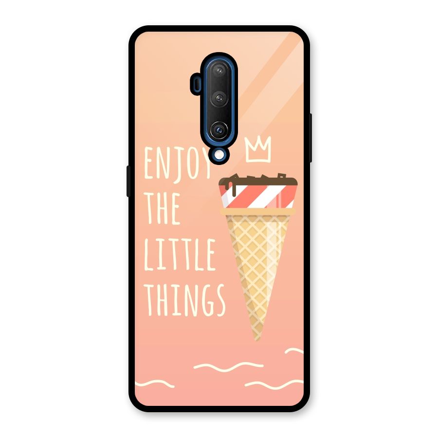 Enjoy the Little Things Glass Back Case for OnePlus 7T Pro