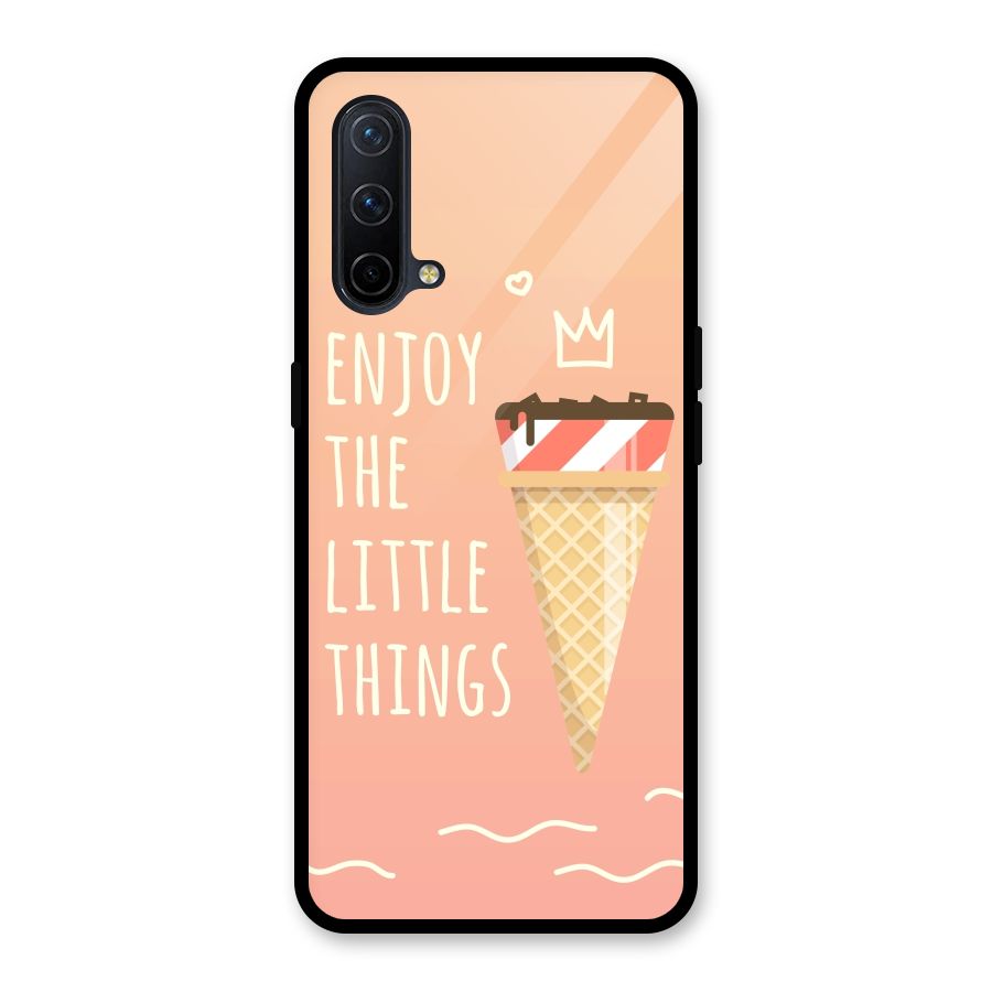 Enjoy the Little Things Glass Back Case for OnePlus Nord CE 5G