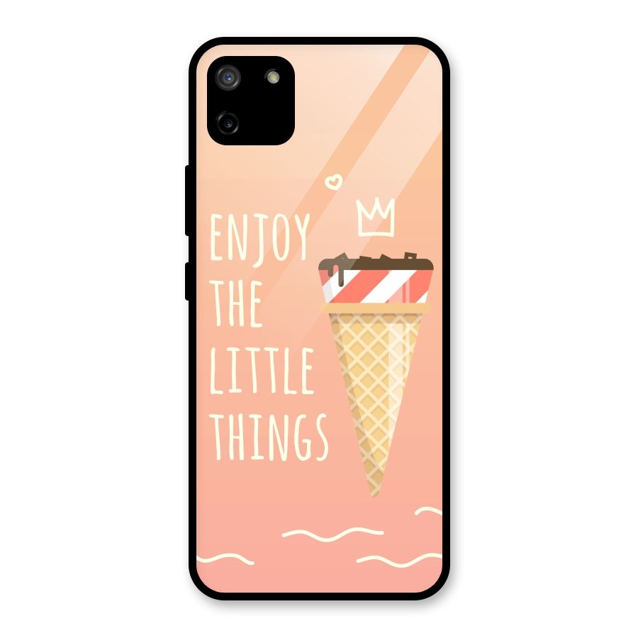 Enjoy the Little Things Glass Back Case for Realme C11