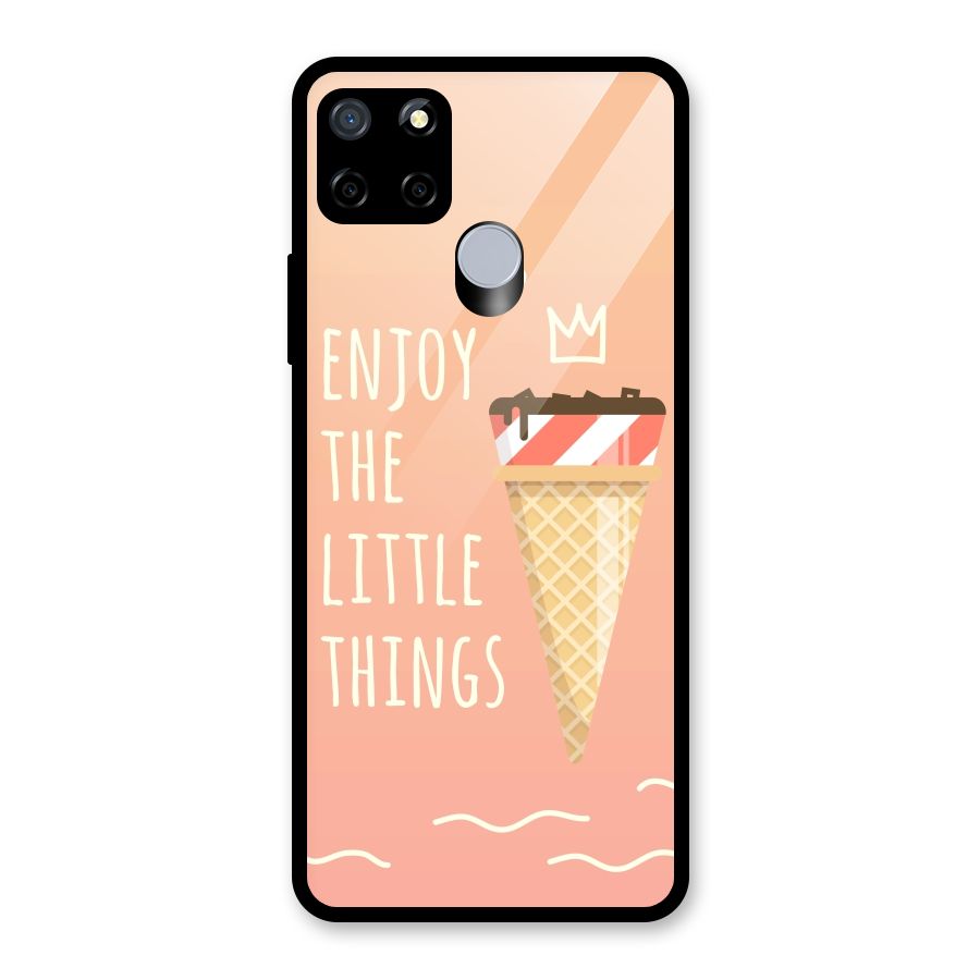 Enjoy the Little Things Glass Back Case for Realme C15