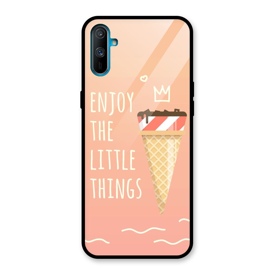 Enjoy the Little Things Glass Back Case for Realme C3