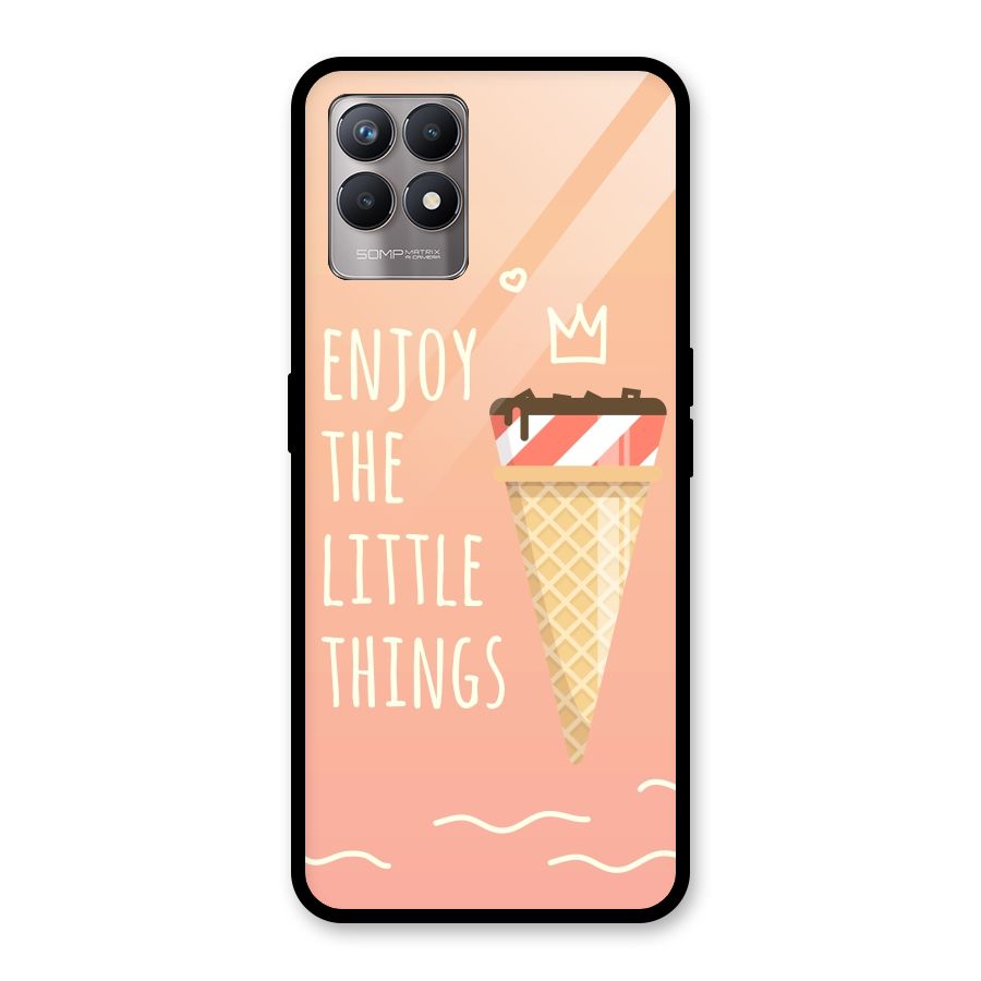 Enjoy the Little Things Glass Back Case for Realme Narzo 50
